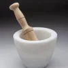 Mortero de mármol hecho a mano 14 cm diámetro