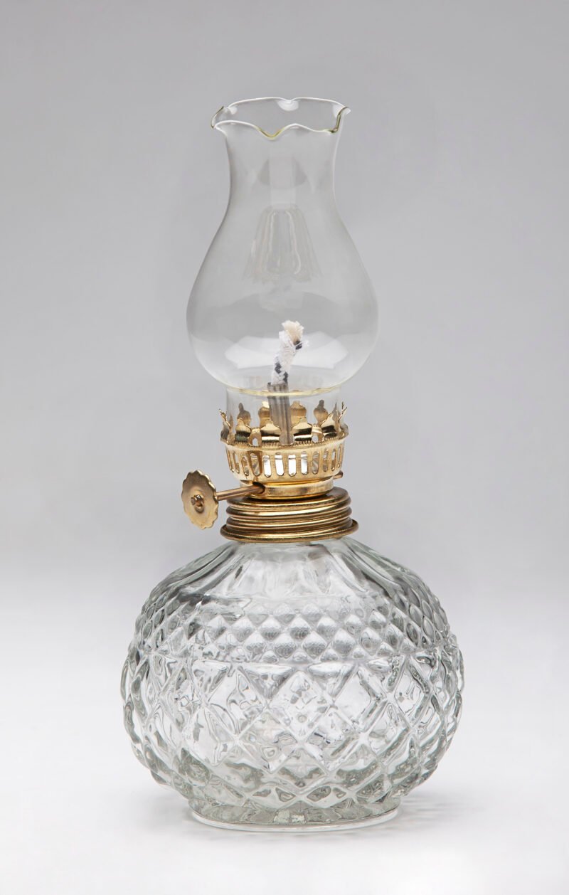 Quinque farol o lámpara cristal bajo para queroseno regulador y mecha de algodón - Imagen 2