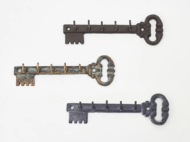 Percha colgador para llaves - modelo llave rústica