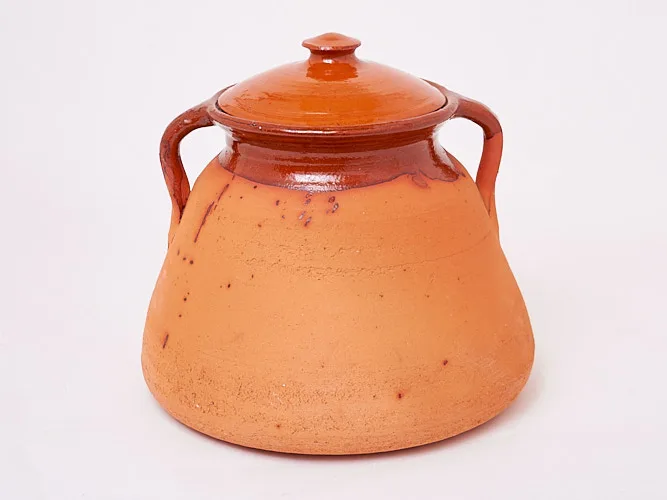 Botijo de barro cocido fabricado artesanalmente 4.25 litros – Evócalo