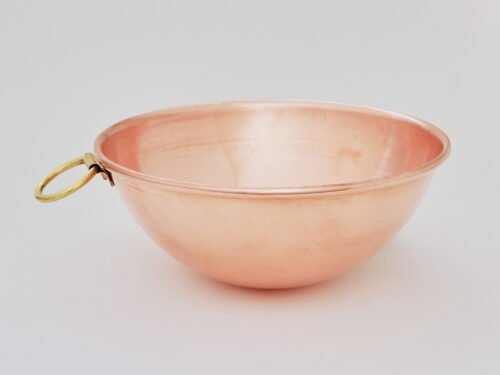 Batidor de Huevos de Cobre con Asa de Latón – 18 cm
