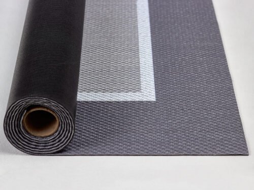 Alfombra de Vinilo Negro/Gris Premium para Interior y Exterior – Alta Resistencia – Varios Tamaños